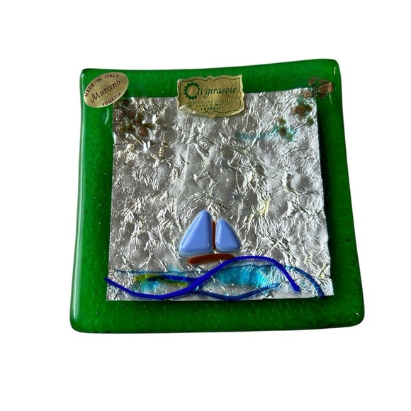 Il Girasole Murano Glass Decorative Plate - Picture 2 of 5